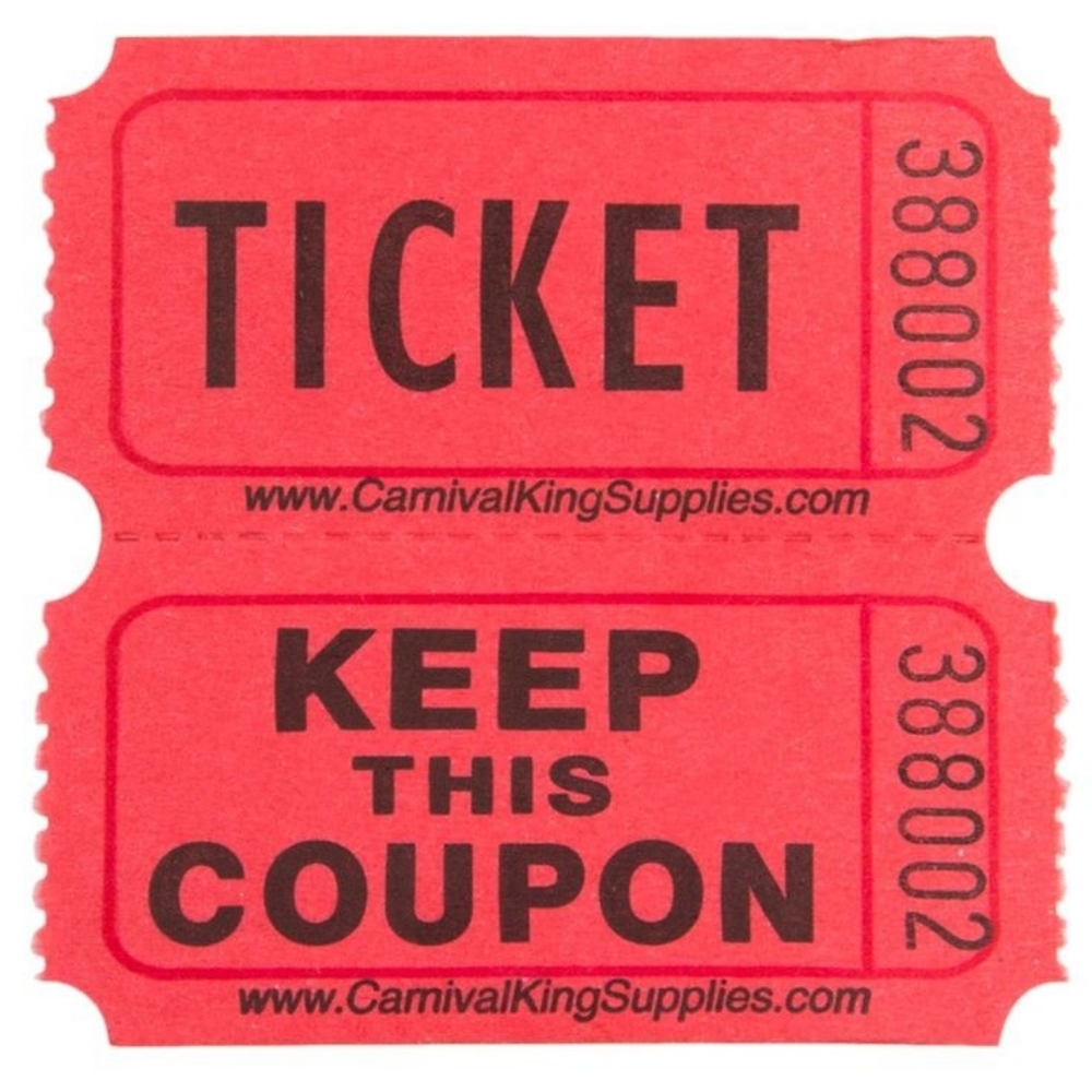 Raffle tickets for amazing prizes